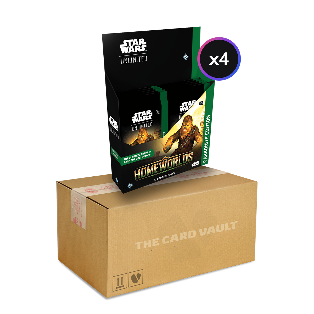 Star Wars: Unlimited - Homeworlds - Carbonite Display Case (4x Booster Boxes)