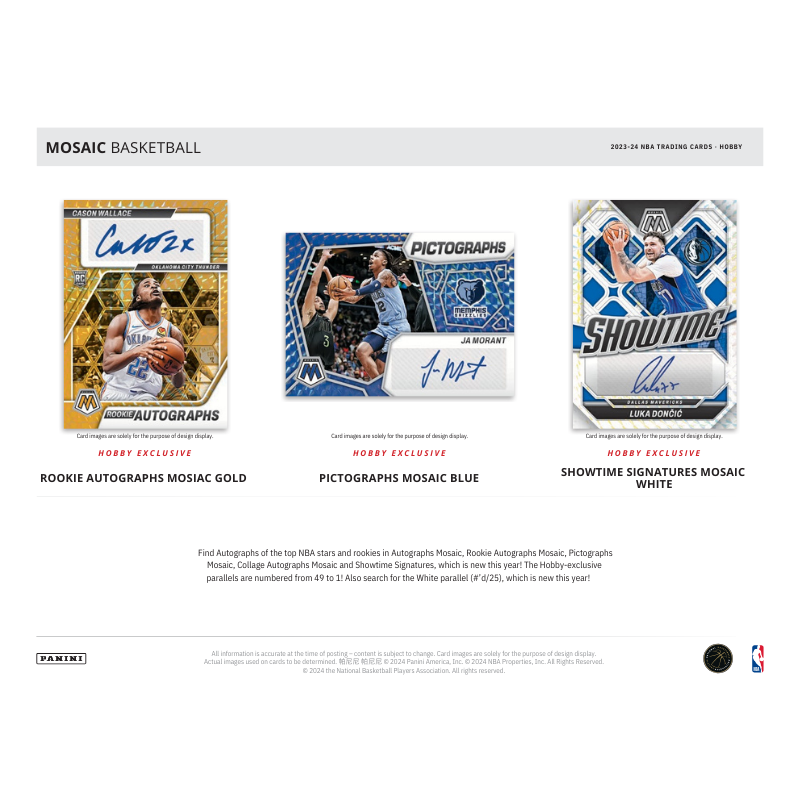 2023/24 Panini Mosaic Basketball Hobby Box