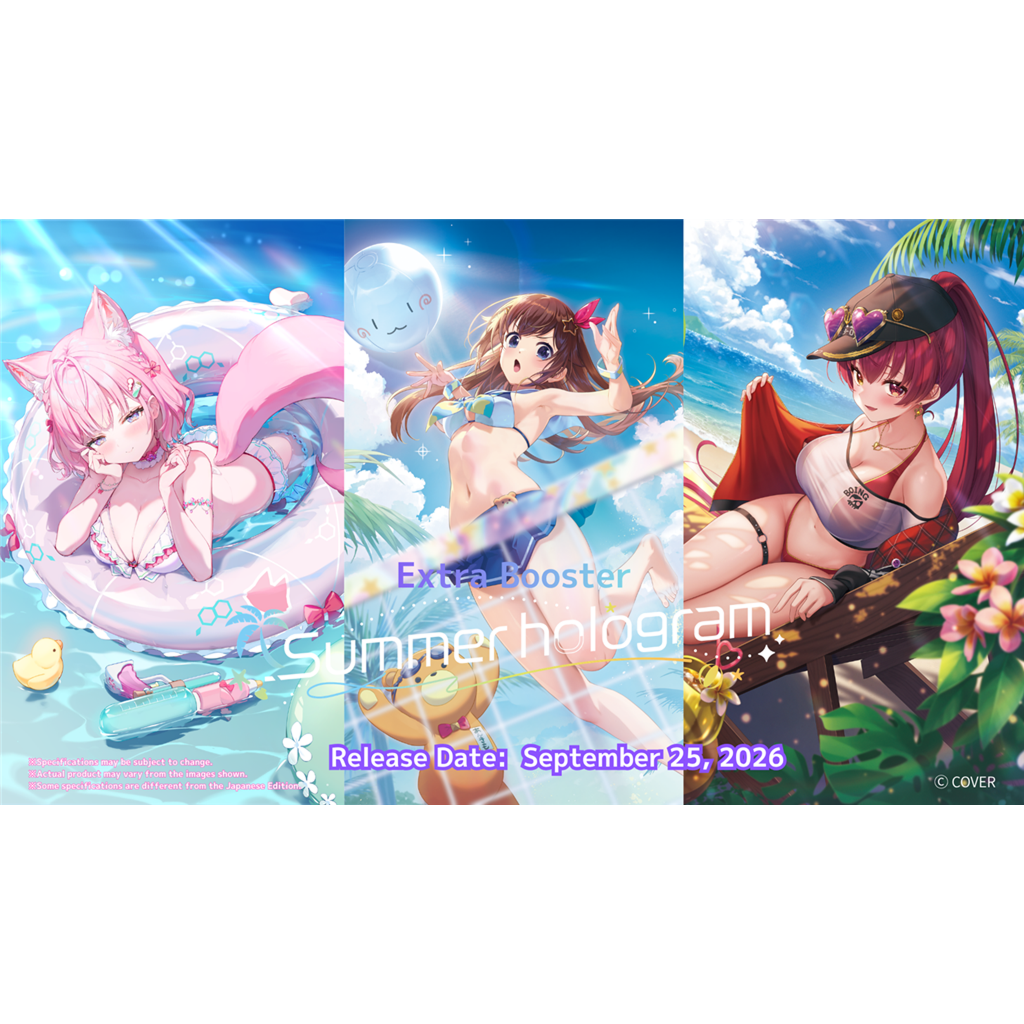 hololive Official Card Game - Extra Booster - Summer hologram - Display Case (12x Booster Boxes)