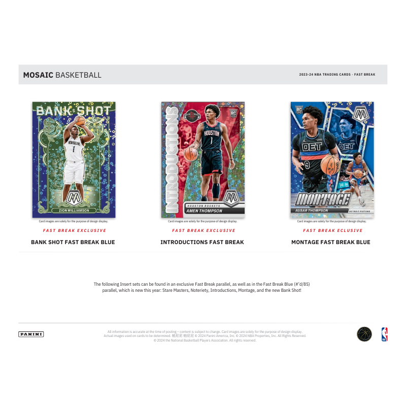 2023/24 Panini Mosaic Basketball Fast Break Box