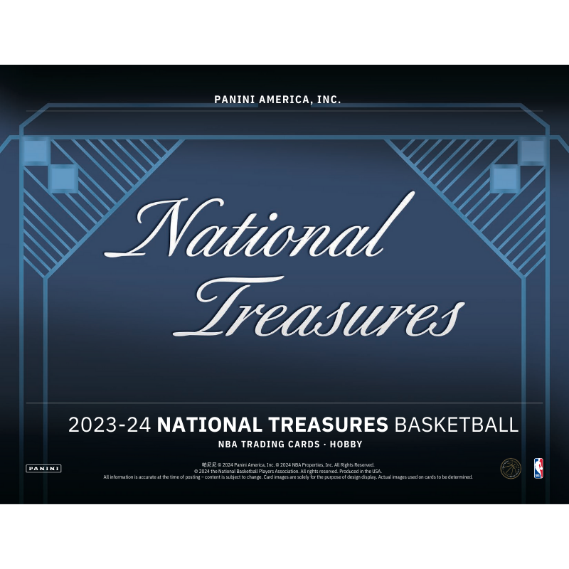 2023/24 Panini National Treasures Basketball Hobby 4 Box Case