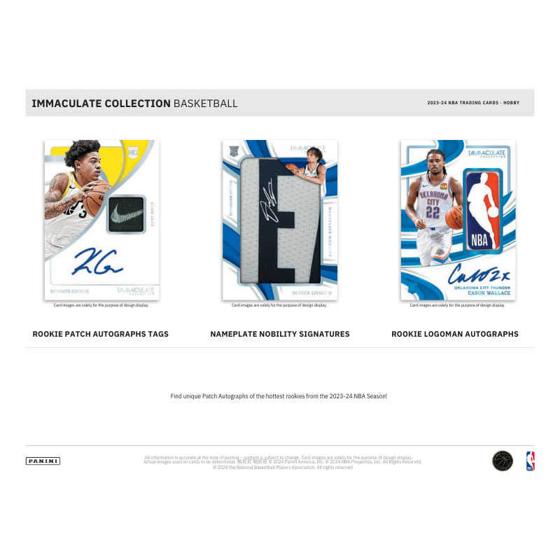 2023/24 Panini Immaculate Basketball Hobby 5 Box Case