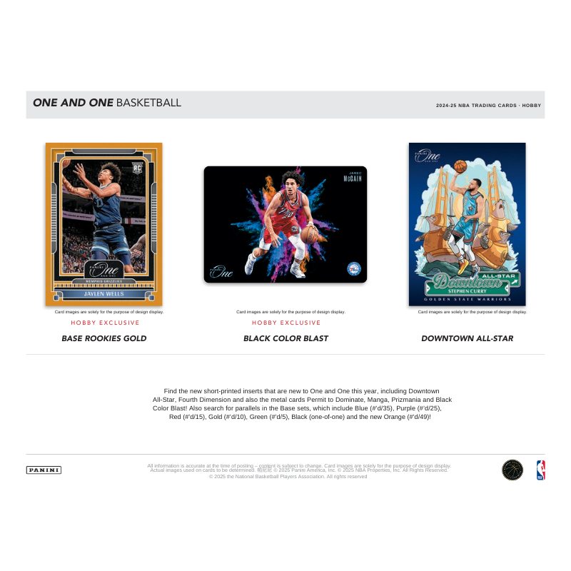 2024/25 Panini One & One Basketball Hobby Box